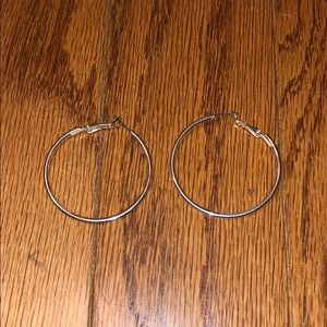 Silver Hoop Earrings